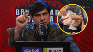 Curwen sorprende al regalar churros a los manifestantes que asistieron a la marcha: “Yo pago todo”