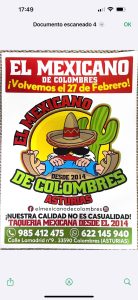 ¡Hoy es el día! El mexicano de Colombres