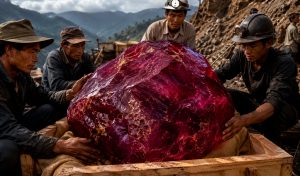 El rubí de casi 5 kilos que sacude al mundo de la joyería: aún no tiene precio oficial y es el segundo más grande en la historia de Myanmar