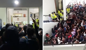 Estudiantes de la PUCP continúan con protesta tras el anuncio de nueva escala de pensiones