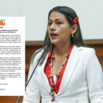 Juntos por el Perú sobre Silvana Robles: «De confirmarse la traición que se proceda a su expulsión»