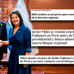 «Milei busca ser el líder de la derecha regional» tras reunirse con Keiko Fujimori: así reacciona la prensa argentina a la investidura