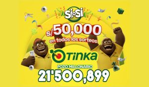 Resultados de La Tinka del miércoles 29 de julio: números ganadores, premios del Pozo Millonario, boliyapa, S/50.000 y más
