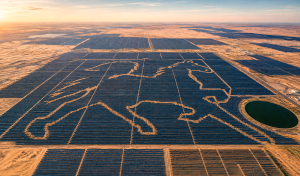 China crea su “Gran Muralla” solar de 400 km en el desierto: incluye una central con forma de caballo visible desde el espacio