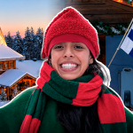 La joven colombiana de 26 años que creció en España y cada Navidad trabaja como ‘elfa’ en Finlandia: “Es común comer carne de reno”