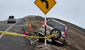 Tragedia en Pasamayo: conductor pierde la vida al despistar su vehículo y dar varias vueltas de campana en plena Panamericana Norte