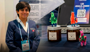 Veterinaria peruana de 24 años ganó medalla de oro en Corea del Sur y creó una novedosa fórmula cicatrizante con plantas naturales para mascotas.