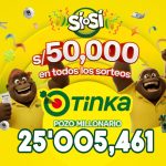 Resultados de La Tinka del domingo 23 de agosto: números ganadores, premios del Pozo Millonario, boliyapa, S/50.000 y más