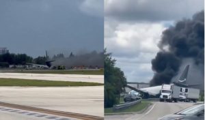 Avión de carga de Amazon se despista en el aeropuerto de Miami y deja al menos cinco muertos