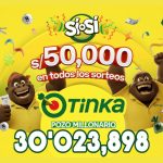 Resultados de La Tinka del domingo 27 de septiembre: números ganadores, premios del Pozo Millonario, boliyapa, S/50.000 y más