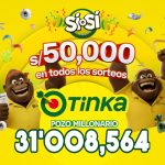Resultados de La Tinka del domingo 4 de octubre: números ganadores, premios del Pozo Millonario, boliyapa, S/50.000 y más